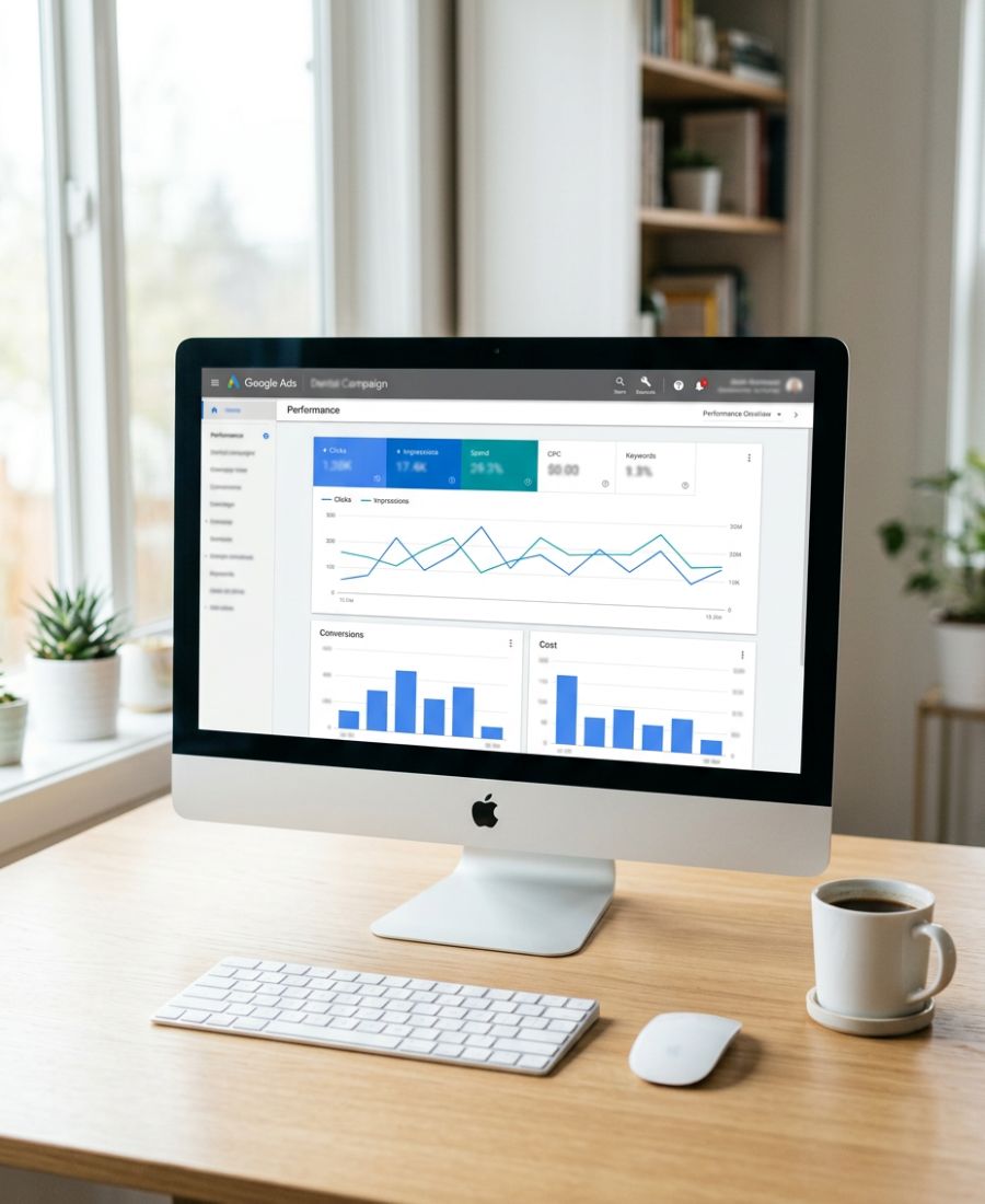 Google Ads para clínicas dentales — publicidad para dentistas que genera pacientes